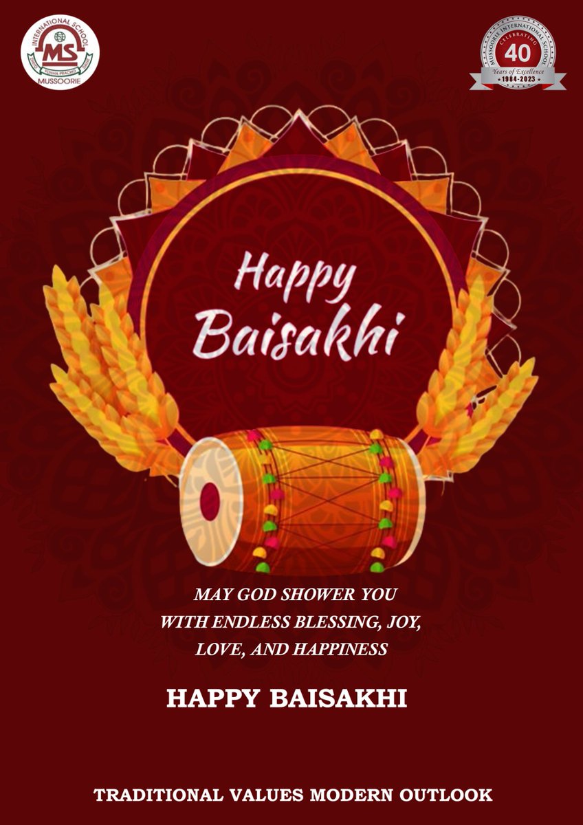 #HappyBaisakhi2024 As the sun rises on this auspicious day, may your life be filled with brightness and prosperity. Happy Baisakhi! #baisakhi2024 #baisakhifestival #festivesession #girlsboardingschool #residentialschool #misindia #musssoorieinternationalschool