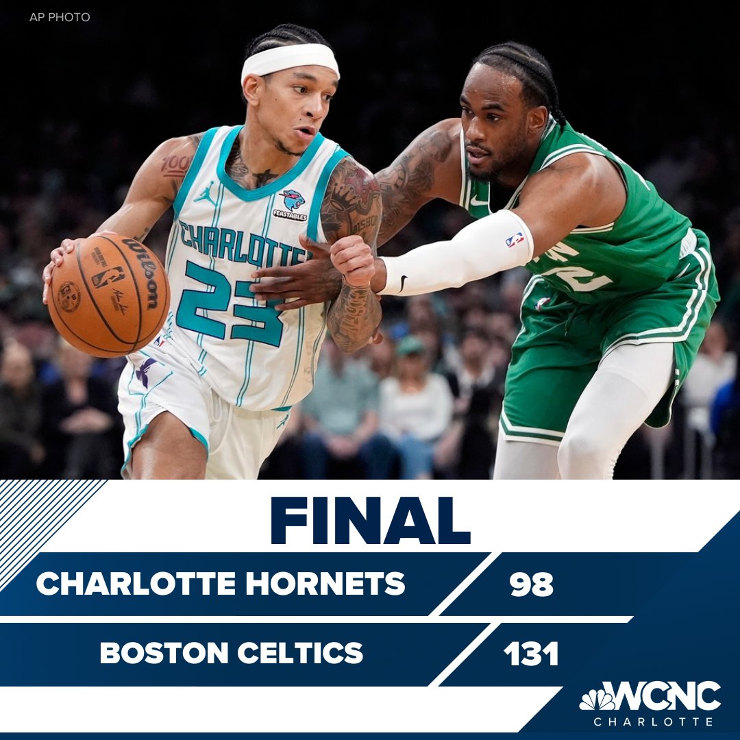 STUNG: The @hornets visited Boston, but the Celtics were able to bat the swarm away. RECAP: wcnc.com/article/sports…