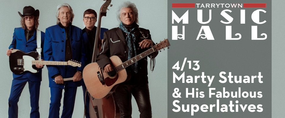 April 13, 2024
⭐ @martystuarthd and His Fabulous Superlatives
⭐ @TheMusicHall 
⭐ Tarrytown, NY
tarrytownmusichall.org