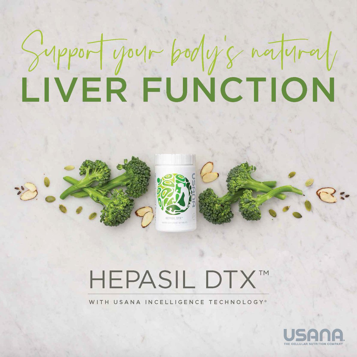 Sustaining healthy liver function allows you to balance your mood and cope with stress. Formulated with USANA’s InCelligence technology, Hepasil DTX supports your liver to help assist your body’s natural removal of free radicals.