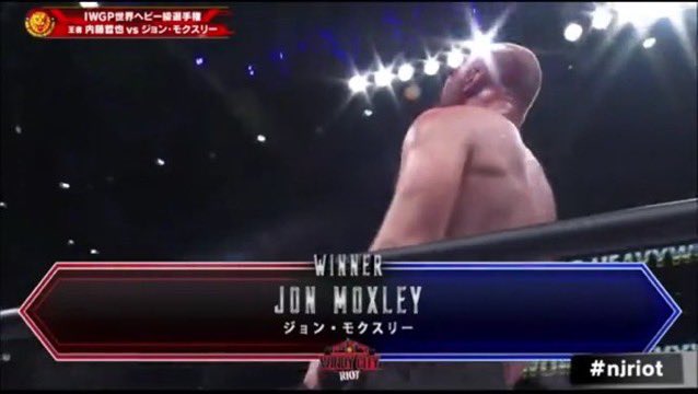 Jon Moxley is the NEW IWGP World Heavyweight Champion! #njpw #njriot