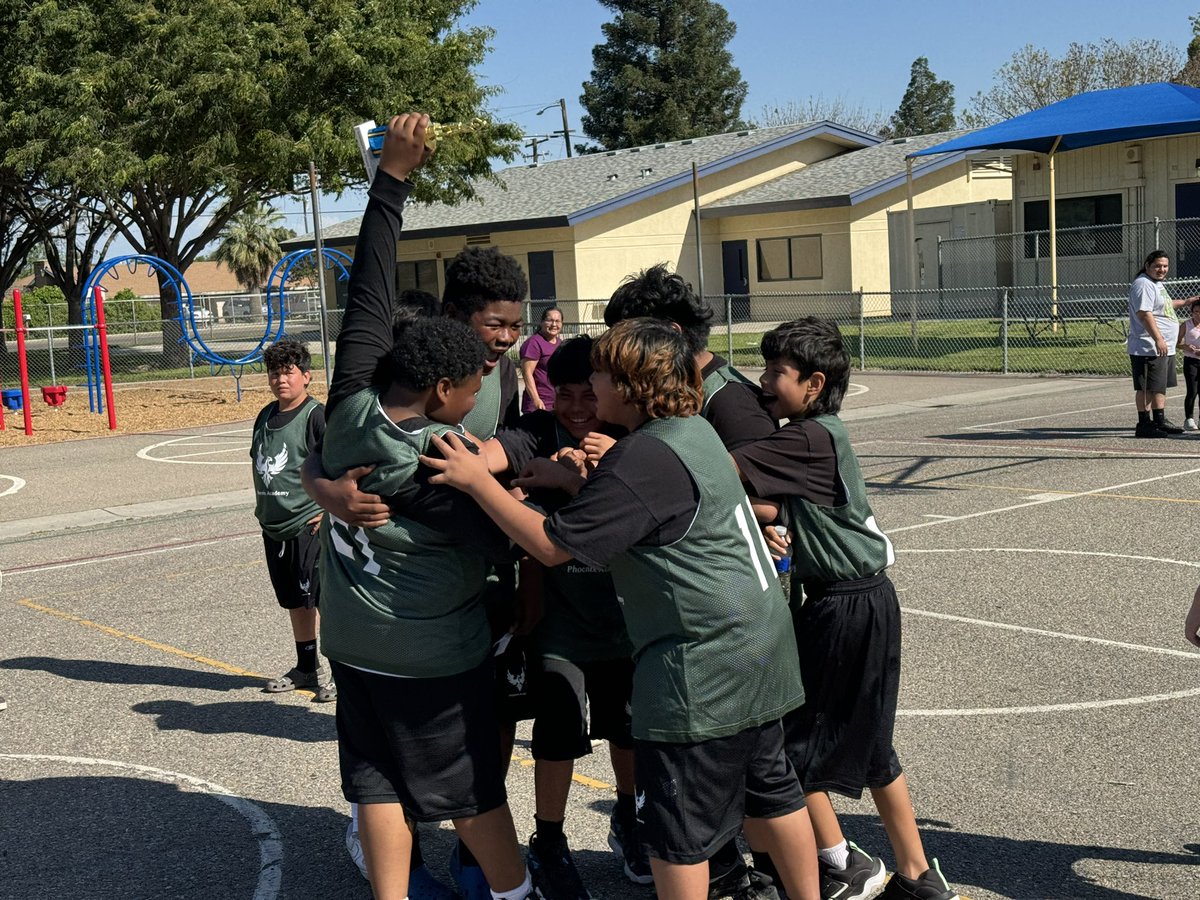History was made today as Phoenix Academy Elementary participated in their inaugural intra-district basketball game at Aynesworth Elementary! Students in 5th and 6th grade tried out and joined the team under the direction of Coach K. We can’t wait for our next game!