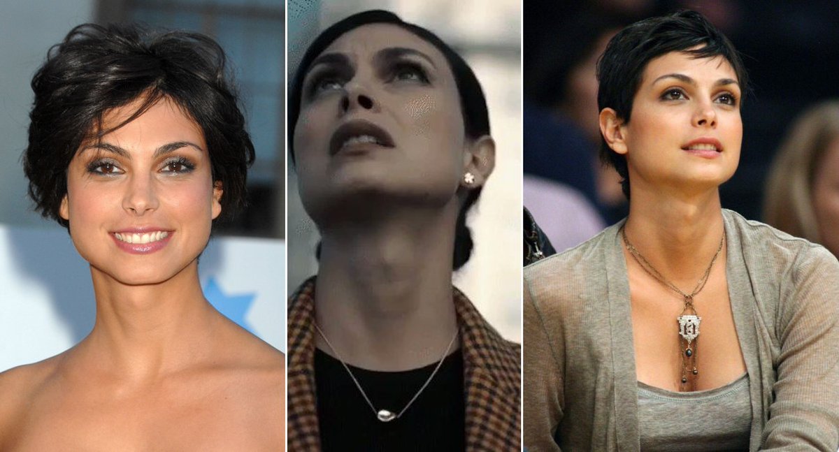 Part 144: Morena Baccarin claims that being on 'Homeland' (next to #5 Dane's Claire 😅) shaped her as an actress - ok! Has one of the most outrageous necks in Hollyweird and loves to sport her Adam's 🍏. The side profile shows brow bossing, an angular jawline and large ears. #EGI