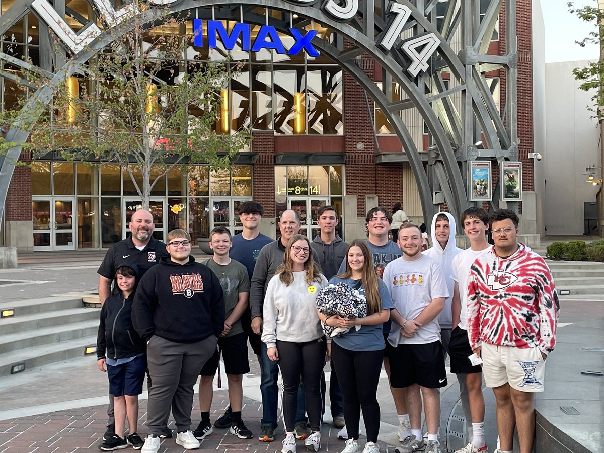 Had a great time at the movies with the golf teams. Great show “The long game”. Great messages and lessons. Go Braves!!