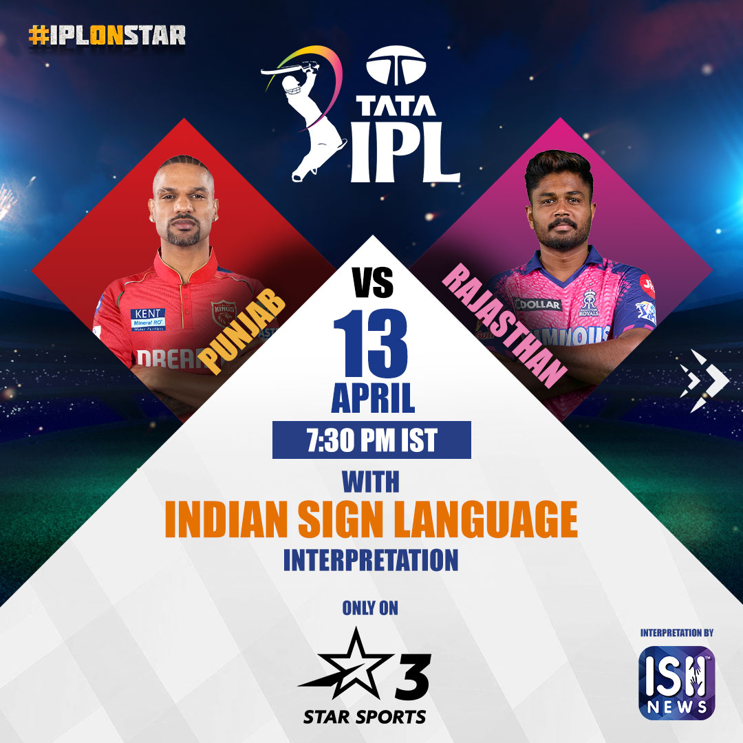 Match 27: PUNJAB vs RAJASTHAN 🏏💥

Watch Live with Indian Sign Language Interpretation only on Star Sports 3. ⭐️

#IPLonStar #IPLinISL #IPL #IPL2024 #PBKSvsRR #TATAIPL #starsports #exclusive #Deaf #TATAIPL2024 #Accessibility #IndianSignLanguage #SignLanguage