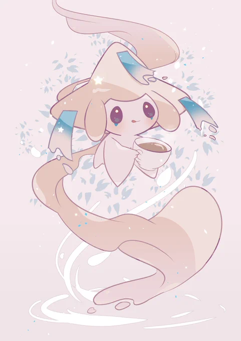 #対になっている絵をあげるミルクティーといちごオレなジラーチちゃん 