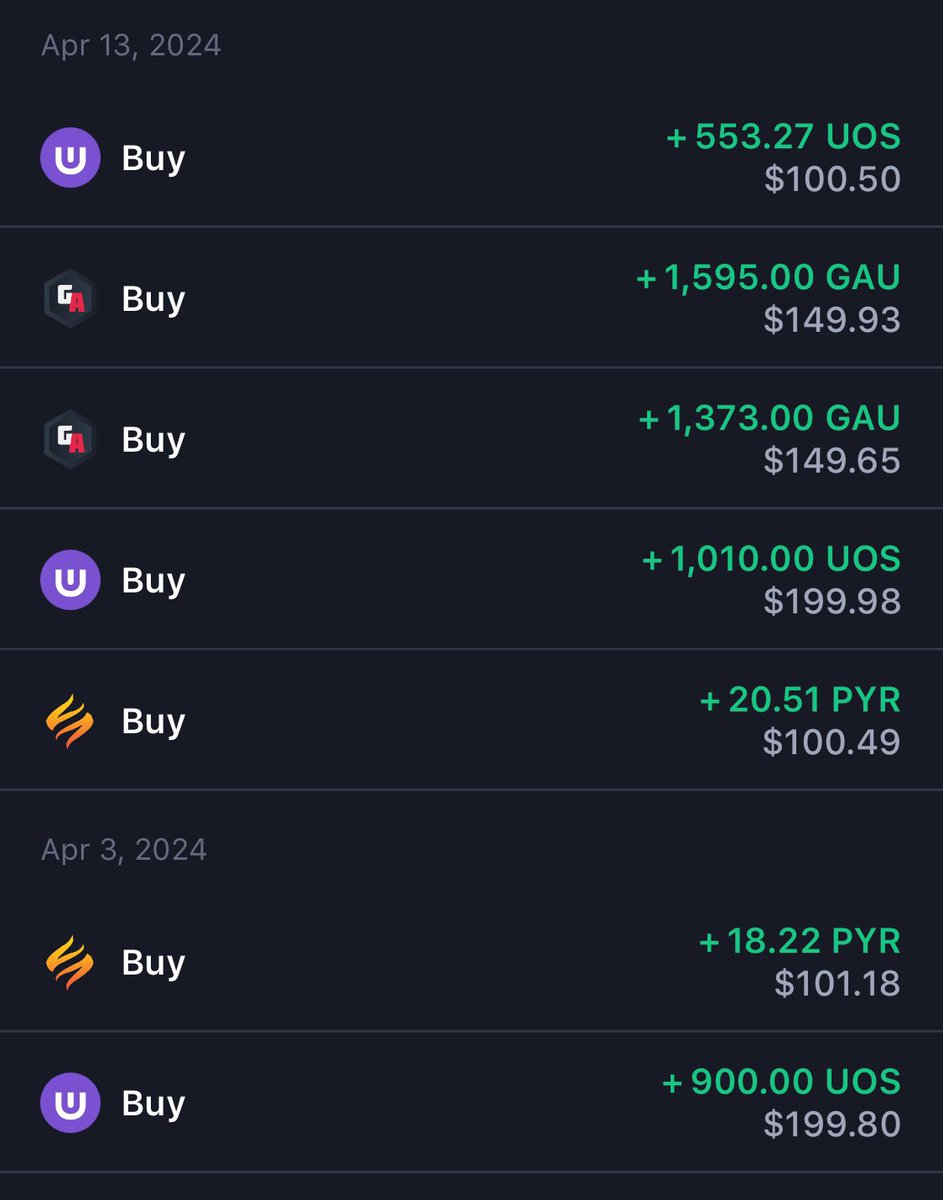 kingstonBTC's tweet photo. 13/4/24 Portfolio Update

- Added to $UOS $GAU $PYR

- Portfolio down after an ATH of 31k last month. Trend mainly determined by $UOS since it has a 59.79% allocation.

Back to DCAing whenever I can while there are still good prices. https://t.co/ql4eBGLn4I
