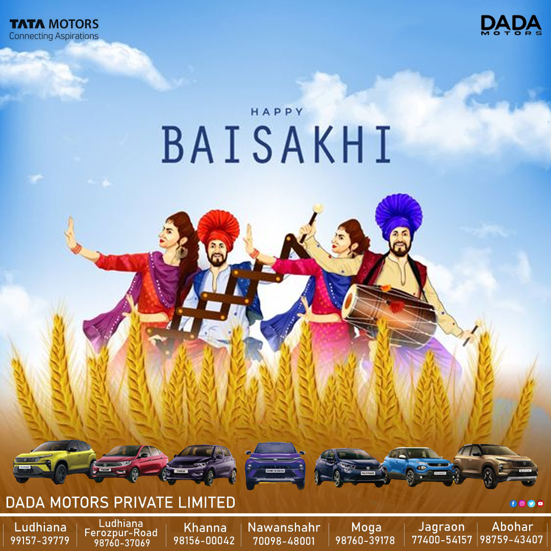 May the spirit of *Baisakhi* fill your heart with joy and bring you new beginnings, success, and happiness. Wishing you a *Happy Baisakhi 2024*.

#baisakhi #baisa #india #baisaraj #vaisakhi #happybaisakhi #ugadi #punjab #festival #TataMotorsPassengerVehicles #dadamotors #cars