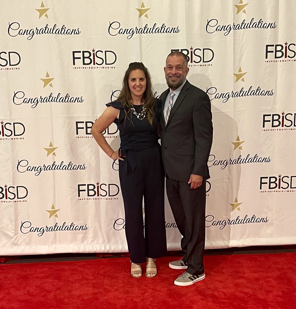 FE_Fireflies's tweet photo. We got to celebrate our first ever FBISD teacher of the year ⁦@FE_FirefliesPE⁩ Coach Strutton at the banquet last night. We are proud of his accomplishments for campus TOY and District finalist! Keep instilling qualities in our fireflies to be future world changers! 🌟 https://t.co/WtSubRMboc