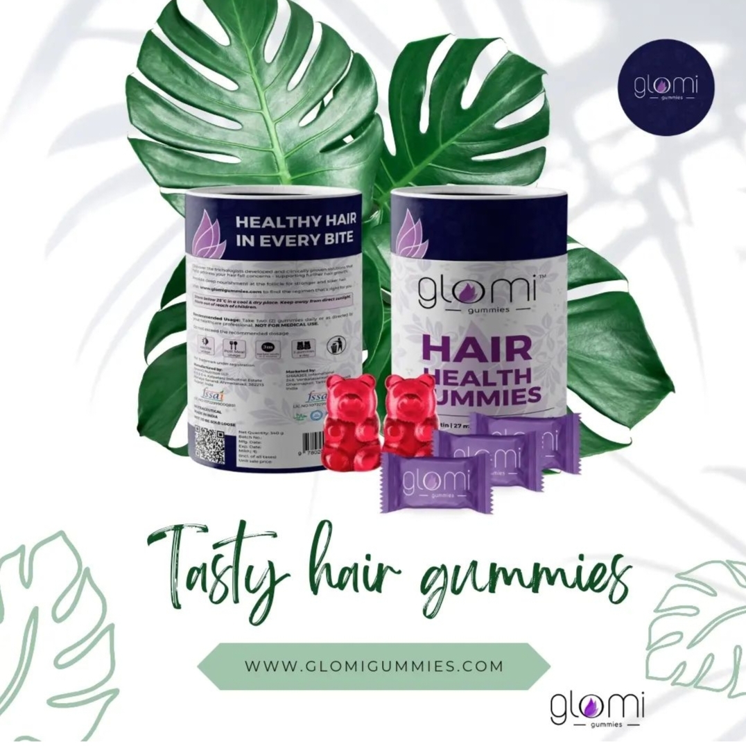 Tasty hair gummies with two different flavour's❤️

Strawberry flavour🍎 & kaccha mango flavour🍋

#glomigummies
#glomihairgummies
#glomi
#antihairfall
#haircareproducts
#hairgummies
#hairhealth
#glutenfree
#vegan
