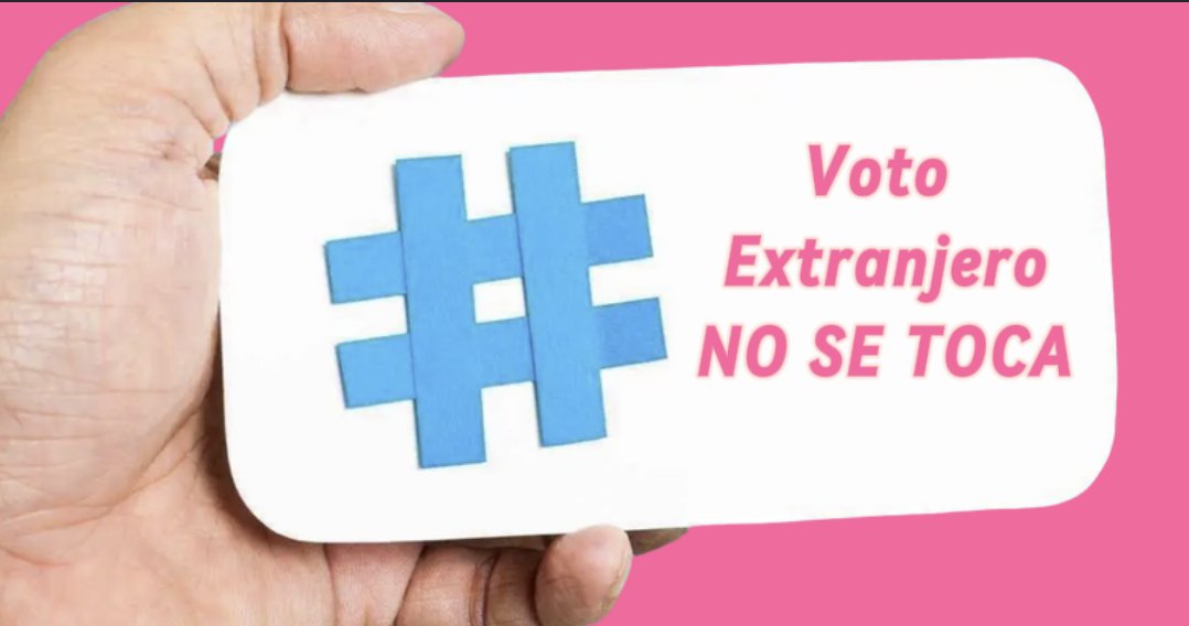 #VotoExtrajeroNoSeToca Es así 👇