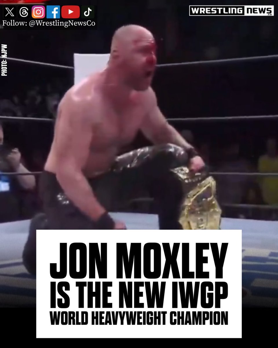 Jon Moxley is the new IWGP World Heavyweight Champion.