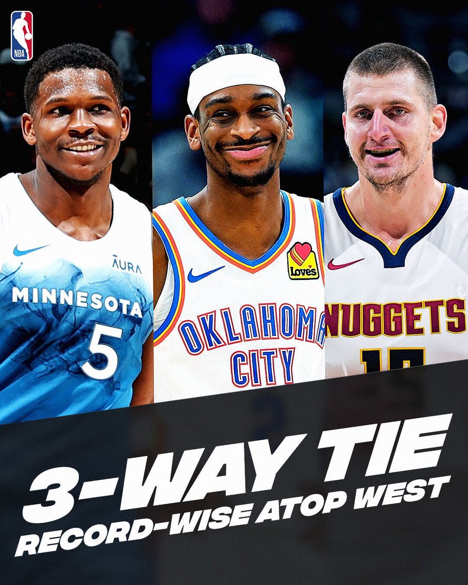 There have NEVER BEEN three teams tied record-wise for a chance at the #1 seed with 1 game left 🤯