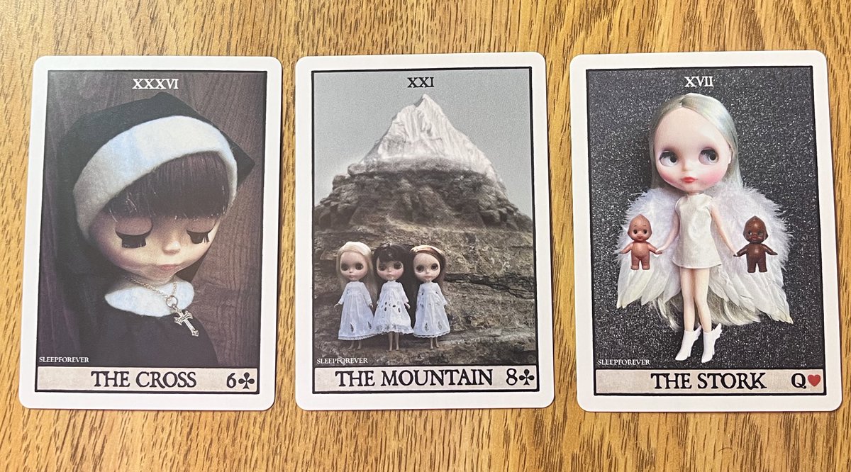 girldevout's tweet image. fuck it.. blythe doll tarot