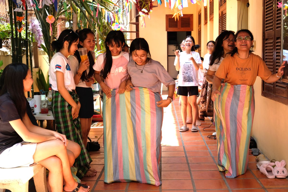 Happy New Year! For many ASEAN countries, including Cambodia, Laos, and Thailand, this weekend is a time of celebration. At Harpswell’s dormitories, Cambodian Women’s Leadership students, staff, and Leadership Residents celebrated with favorite food and traditional Khmer games.