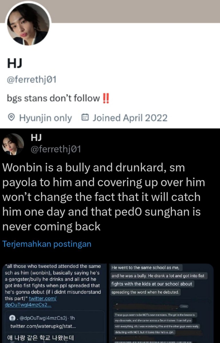 🔴 REPORT &amp; BLOCK 🔴

Spreading false information about🎸

🔗x.com/hyncentric?t=P…
🔗x.com/ferrethj01?t=p…

⚠️ DO NOT INTERACT