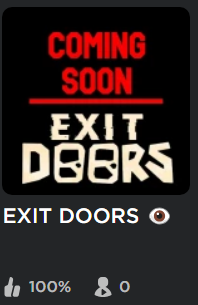 Coming soon EXIT DOORS 👁️
2024 or 2025

#doorsroblox #roblox