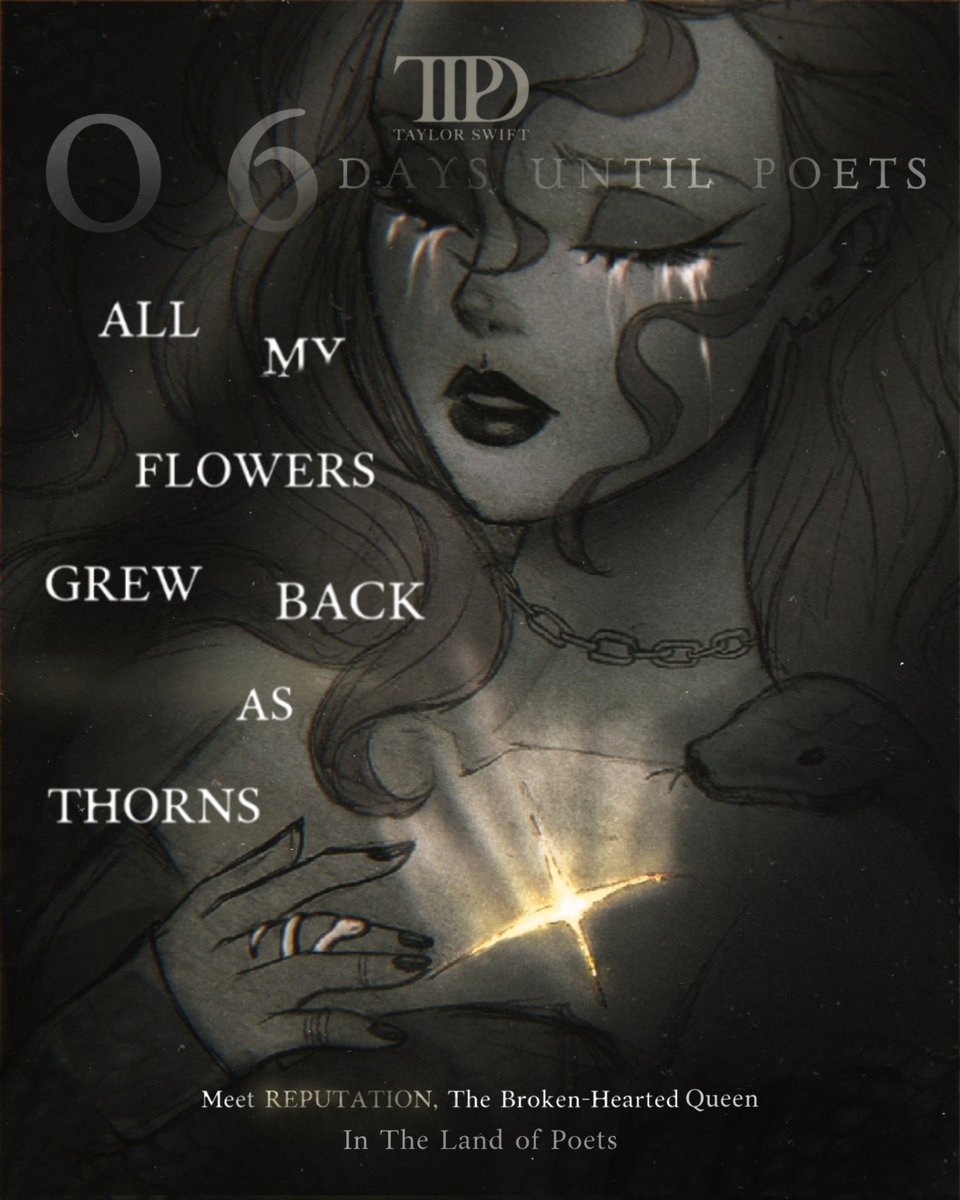 alefvernon's tweet photo. Her castle crumbled overnight... 🖤 Meet Reputation, the broken-hearted Queen. 6 days until Poets https://t.co/8fObGtqC7o