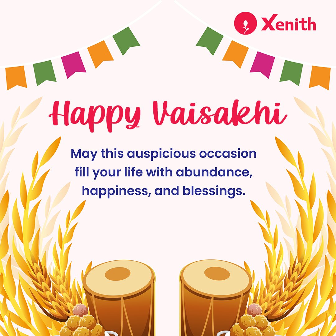 xenithivf's tweet photo. As we celebrate Vaisakhi, Xenith sends warm wishes. Vaisakhi signifies fertility, abundance, and new beginnings, mirroring the journey towards parenthood. May your path to parenthood be filled with fertility and prosperity. 

Wishing you a joyous Vaisakhi! 

#Vaisakhi #Xenith https://t.co/eAJSR8NbTr