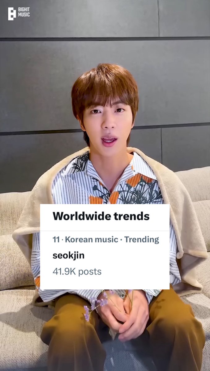 240413 Worldwide Trends 🌏 11. Seokjin (41.9K posts) OUR FLOWER SEOKJIN D-60 UNTIL JIN RETURNS #60DaysToMeetJin #석진이_만나기_60일전