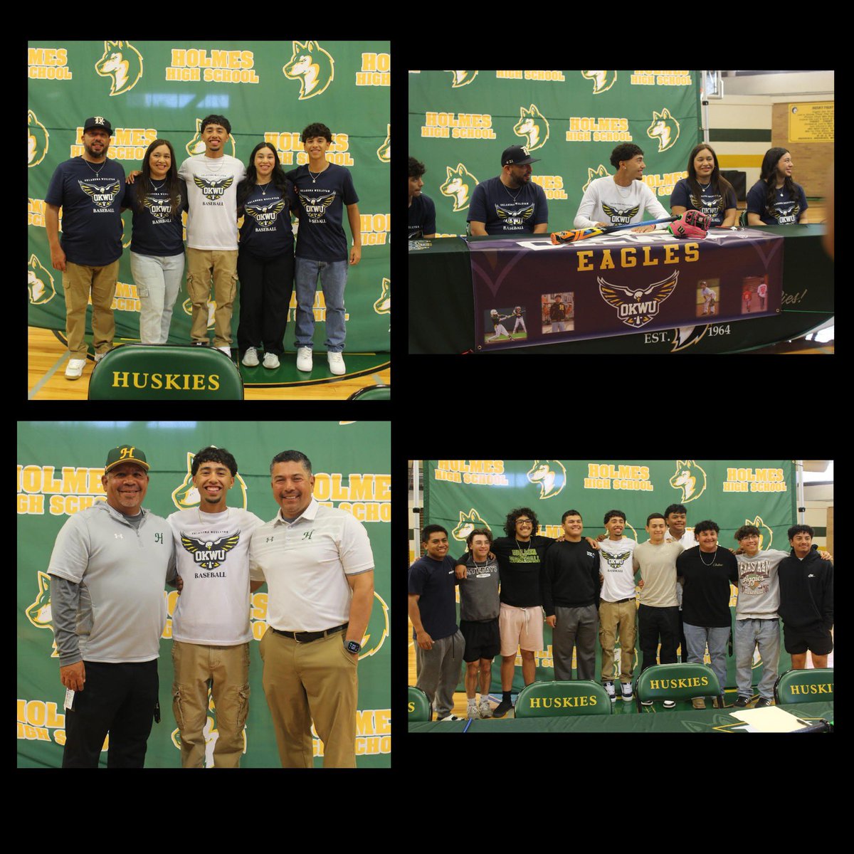 Congratulations to @HectorGuerra_4  signing with OKWU.  Looking forward to seeing what the future has in store for you. 💛⚾️💚 
#letsgetit #onceahuskyalwaysahusky  #TOGETHER #ItTakesAllOfUs