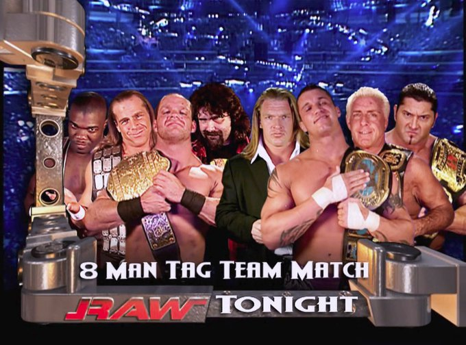 4/12/2004

Team Benoit defeated Evolution on RAW from the Allstate Arena in Chicago, Illinois.

#WWE #WWERaw #ChrisBenoit #MickFoley #ShawnMichaels #SheltonBenjamin #Evolution #TripleH #RicFlair #Batista #RandyOrton