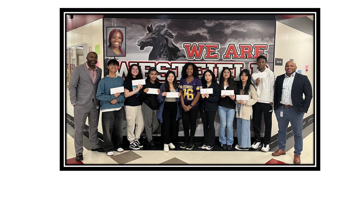 Congratulations to nine Westfield H.S. seniors who were awarded the Spring ISD CTE $1,000 scholarship! Thanks to our CTE Advisory Board and their dedication to our students.