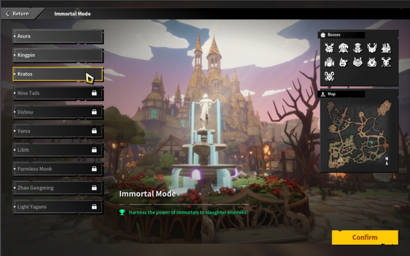 Project_zero2's tweet photo. Immortal Befalling, slaughter beginning! 
⭐10 different immortal spirits to empower you.
⭐Introduced the off-game Charon's Bar system.
⭐Added 24 orange weapons, offering upgrades for all base weapons.
⭐A brand-new character Swordmaster.
#Steam #roguelite #indiegames #gamedev https://t.co/7hiIGkOT4u