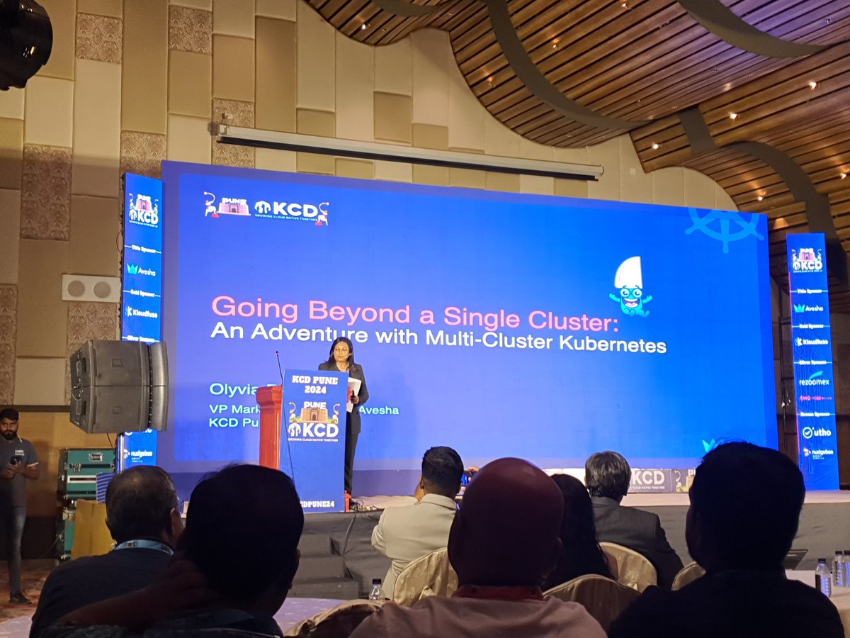 Opening Keynote from Avesha(<a href="/AveshaSystems/">Avesha</a> ) , Going beyond a single cluster, Kubeslice(accepted as a Sandbox CNCF project)

#kubernetes #cncf #k8s 

<a href="/KcdPune/">Kubernetes Community Day Pune</a>
