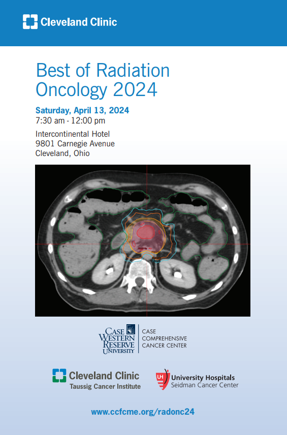 Looking forward to the 25th Annual Best of Radiation Oncology course with outstanding speakers from @UHhospitals and @CleClinicMD! @caseccc @DrSpratticus