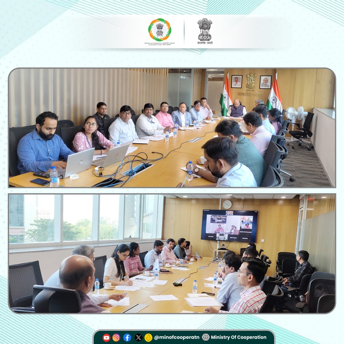 Dr. Ashish Kumar Bhutani, Secretary, MoC, chaired a meeting with ministry officials to discuss the implementation of the World's Largest Grain Storage Plan in the Cooperative Sector. 

Ensuring food security for a sustainable future! ✨

#SahakarSeSamriddhi