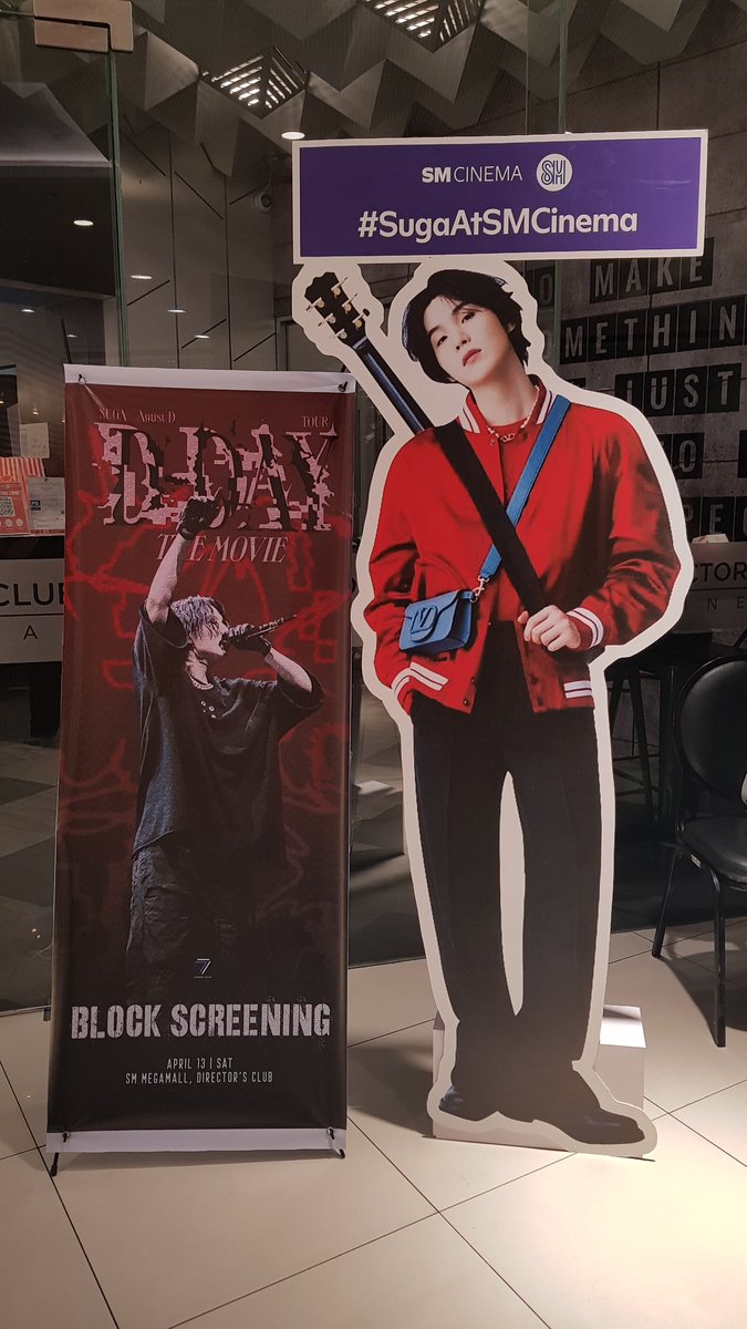 minfin8ty_'s tweet photo. We're here!! 💜

#SugaDDayTourTheMovie
#BTS #Suga #Armys 
#DBlockScreeningWithC7PH https://t.co/dq39nb6vmc