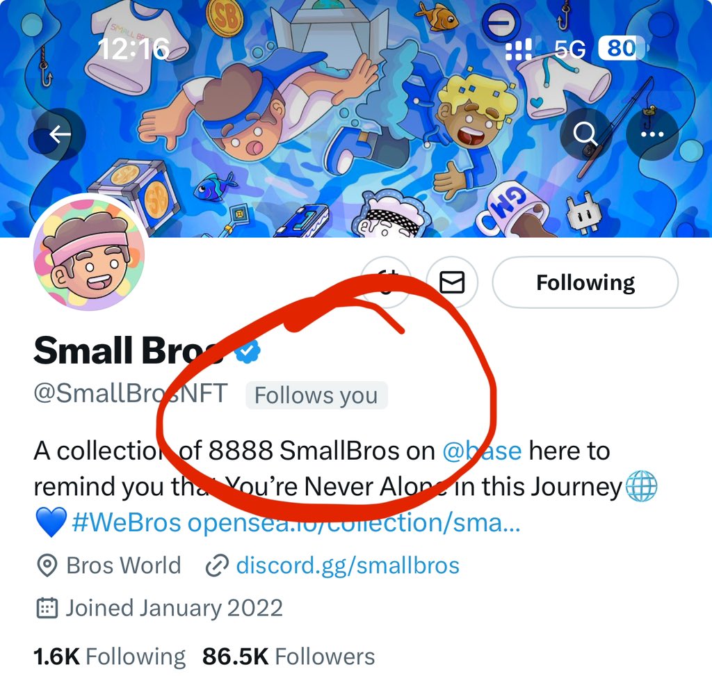 Following back all the bros in 👇 @SmallBrosNFT And so happy to be part of you bros… Comment below on everything I need to know about SB!