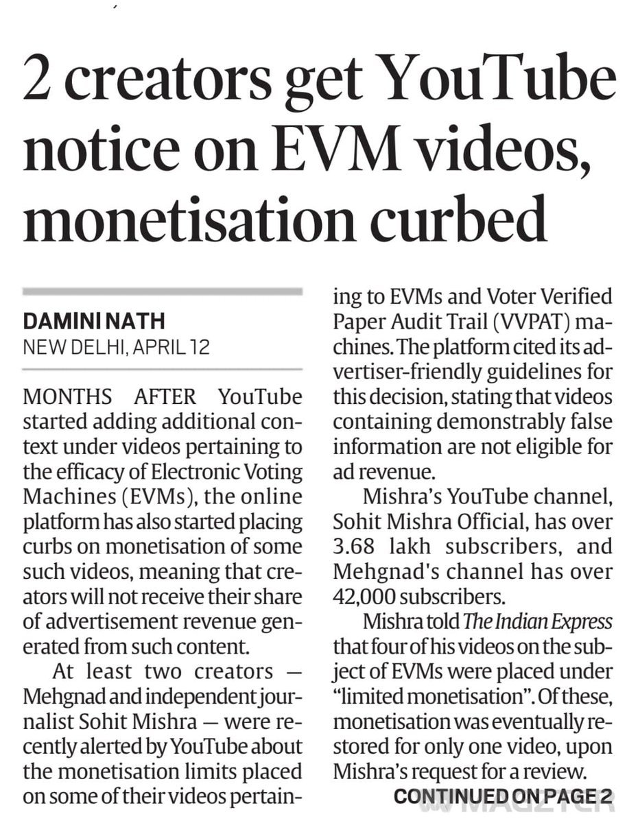 What's happening, ECI? Why this sensitivity? Why attacking the questioners? Why so touchy? Why force platforms to curb free speech?

#EVMs #LokSabaElection2024