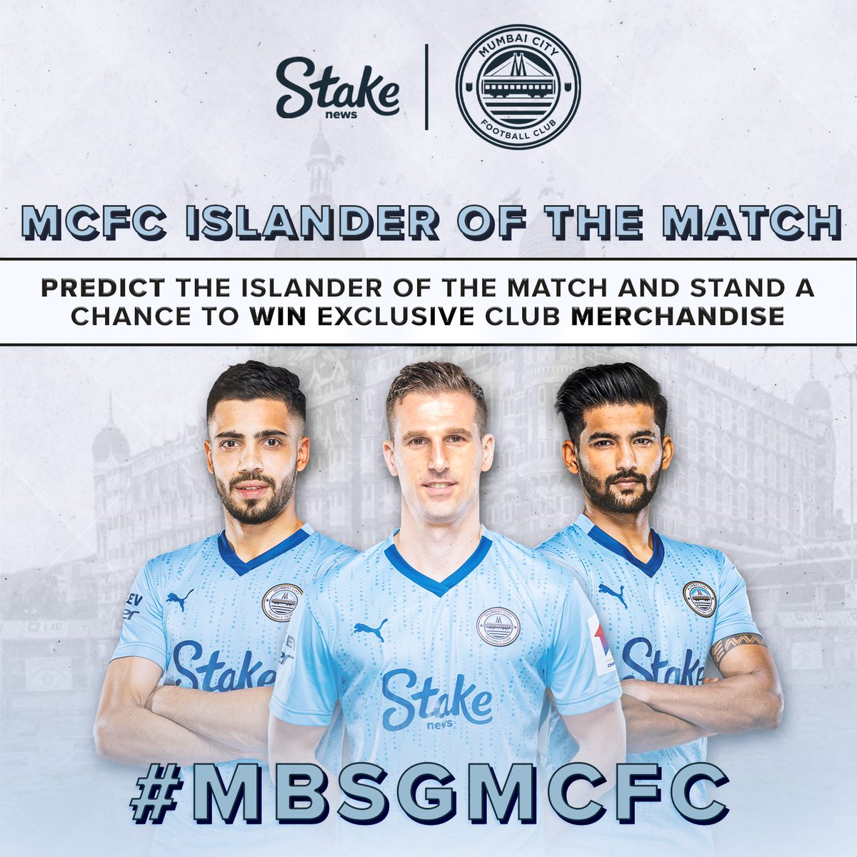 stakenewsindia's tweet photo. It's time to win exclusive @MumbaiCityFC's merchandise before #TheIslander's last league game! 🎁
Correctly predict the Islander of the Match for the #MBSGMCFC game and lucky winners will win #MCFC merchandise
To enter, simply:
1️⃣ Predict The Islander of the Match & tag your friends
2️⃣ Like & Retweet this post
3️⃣ Follow @stakenewsindia
Entries will close on 15th April at 5PM!
#ContestAlert #Giveaways #AamchiCity #MCFCxStakeNews #MumbaiCity #IndianSuperLeague #Contest