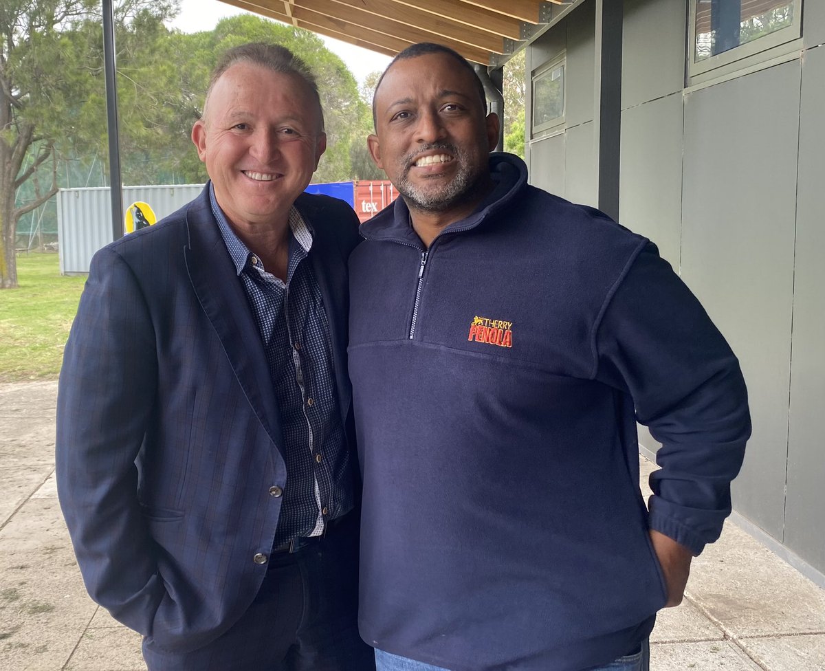 Today Cr Davidson, <a href="/PeterKhalilMP/">Peter Khalil MP</a> <a href="/TherryPenola/">Therry Penola AFC</a> thanks to ratepayers, Council invested over $1.2 Million for new male/female change rooms, umpires rooms, toilets &amp; various storage spaces. Congrats to club &amp; Officials Pres Rod Moran, Coach Brendan Payne &amp; Captain Joel Costello.