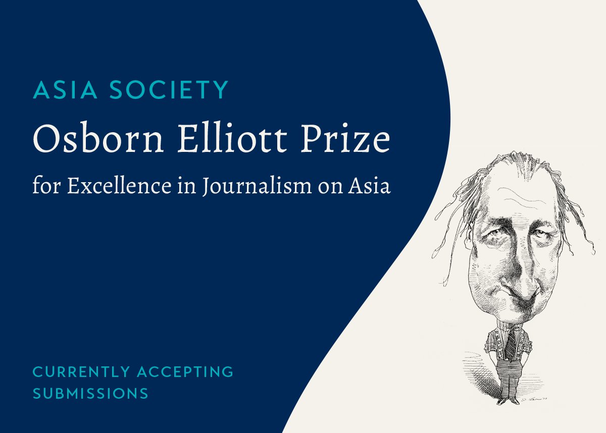 Last Call! Make sure to apply for The Asia Society's (@AsiaSociety) 2024 Osborn Elliott Prize by April 15th More Details: tinyurl.com/4nj6t4k9 #Journalism #writers #writersoftwitter #AcademicTwitter #AsiaLiterature #writerscommunity #JournalismAward #WritersofAsia