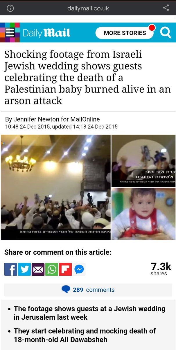 <a href="/thesaviour/"></a> <a href="/oswahaibi/">osw</a> I actually thought it was just a propaganda  ... but after searching online,  it is actually true.. this was in 2015- the Zionists burnt a baby and his family alive. 
It never started in October 7th.

dailymail.co.uk/news/article-3…