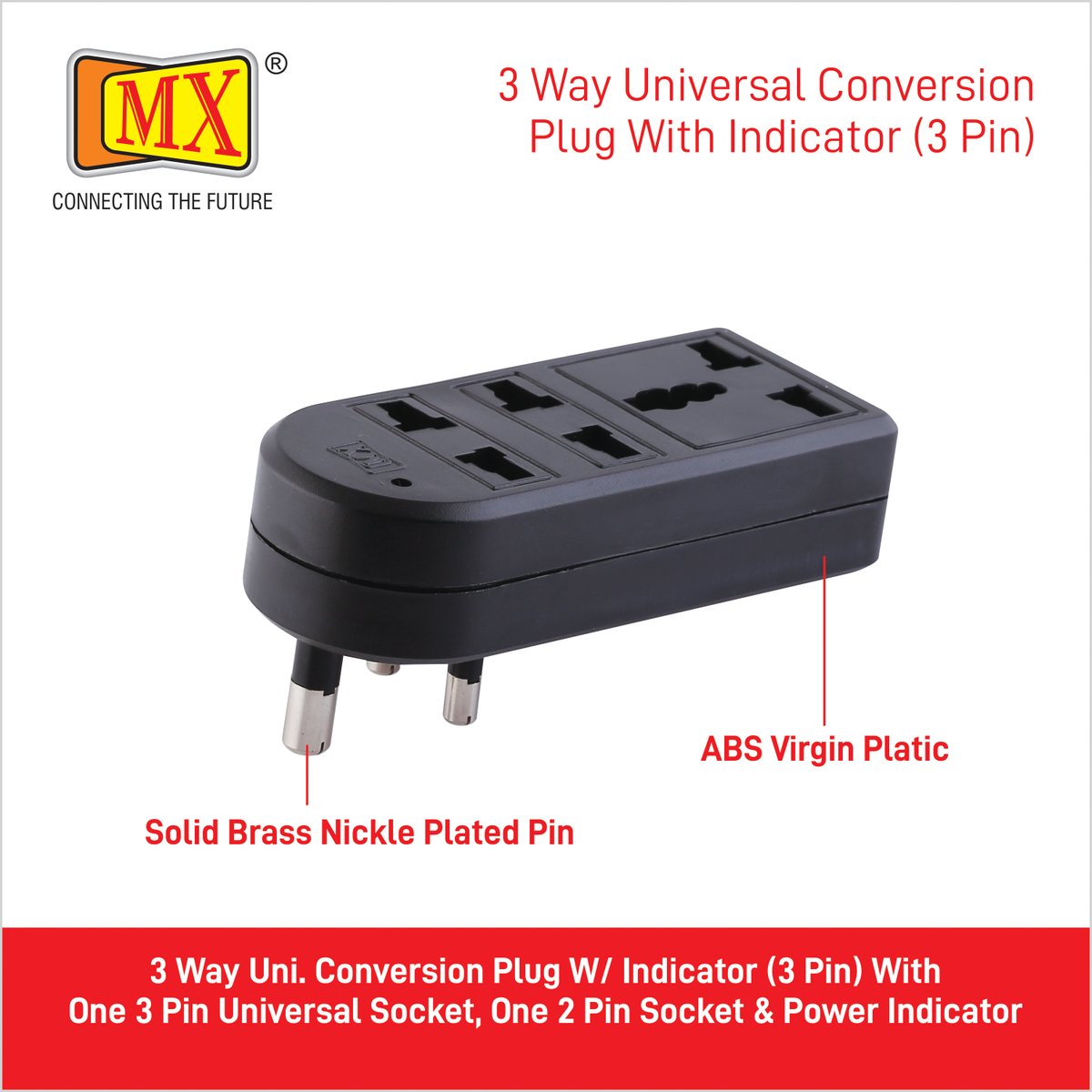 mx_electronics's tweet image. Feeling like the ultimate plug master with my MX universal Multi pin adaptor! 🌟 No more plug juggling – just endless connections and pure flexibility!

Explore further at: rb.gy/ngici3

#adapter #powersocket #multiplug #universalsocket #charger #indianplug #technology