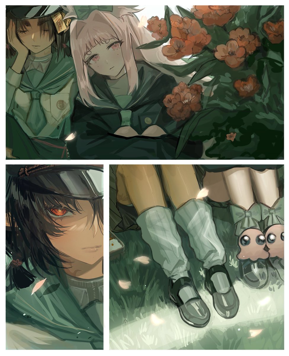 Homura_HKK's tweet photo. #HKK_ชมดอกไม้

“บอกแล้วว่ามันสวยหง่ะ”

“……”
“ก็งดงามดั่งคำร่ำลือจริง ๆ เจ้าค่ะ”

รุ่นพี่รูมเมทชวนอันนะมาชมซากุระปีศาจที่กำลังร่วงโรย

Cms @/77se_bu https://t.co/2m35ureSXw