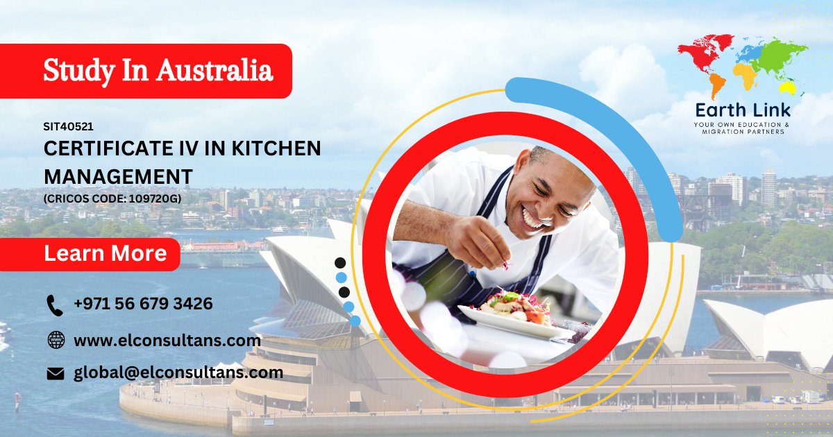 Earthlink24's tweet photo. #Study In #Australia
𝐀𝐩𝐩𝐥𝐲 𝐟𝐫𝐨𝐦 Earthlink 𝐭𝐨𝐝𝐚𝐲.
Fulfill your dreams of studying in #Australia
𝐒𝐈𝐓𝟒𝟎𝟓𝟐𝟏
𝐂𝐄𝐑𝐓𝐈𝐅𝐈𝐂𝐀𝐓𝐄 𝐈𝐕 𝐈𝐍 𝐊𝐈𝐓𝐂𝐇𝐄𝐍 𝐌𝐀𝐍𝐀𝐆𝐄𝐌𝐄𝐍𝐓
(𝐂𝐑𝐈𝐂𝐎𝐒 𝐂𝐎𝐃𝐄: 𝟏𝟎𝟗𝟕𝟐𝟎𝐆)
https://t.co/PDZ7yi0wLg
#Coachella https://t.co/NGEygunA0o