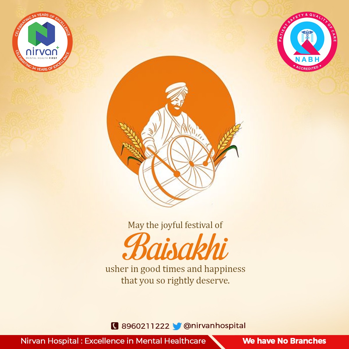nirvanhospital's tweet photo. Happy Baisakhi! 🌾 May this vibrant festival bring joy, prosperity, and success to you and your loved ones.
.
.
#Baisakhi #HarvestFestival #JoyfulCelebration #Prosperity #CultureAndTradition #baisakhi #baisa #india #baisaraj #vaisakhi #happybaisakhi #punjab #festival https://t.co/q2CfjcSQJ5