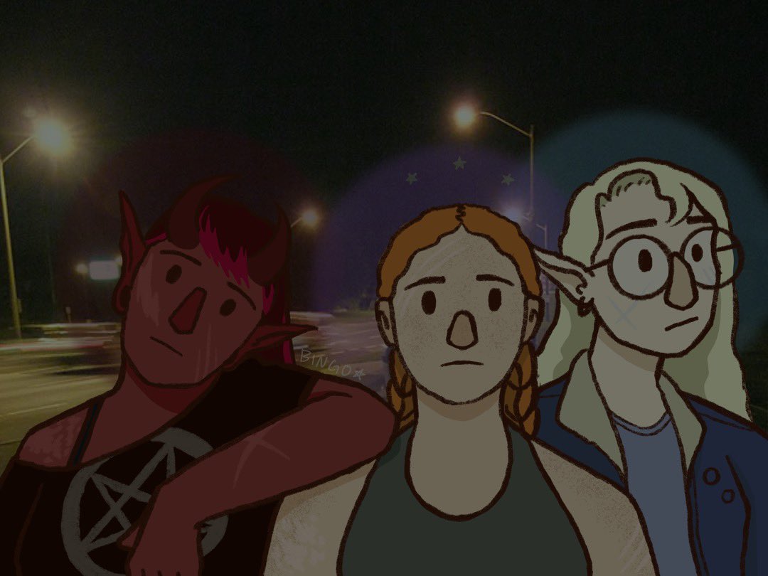 rewatched the beginning of junior year and i’m obsessed with the exhausted archdevil of rebellion, saint of mystery and doubt, and elven oracle walking back to their haunted house after saving the world (again)