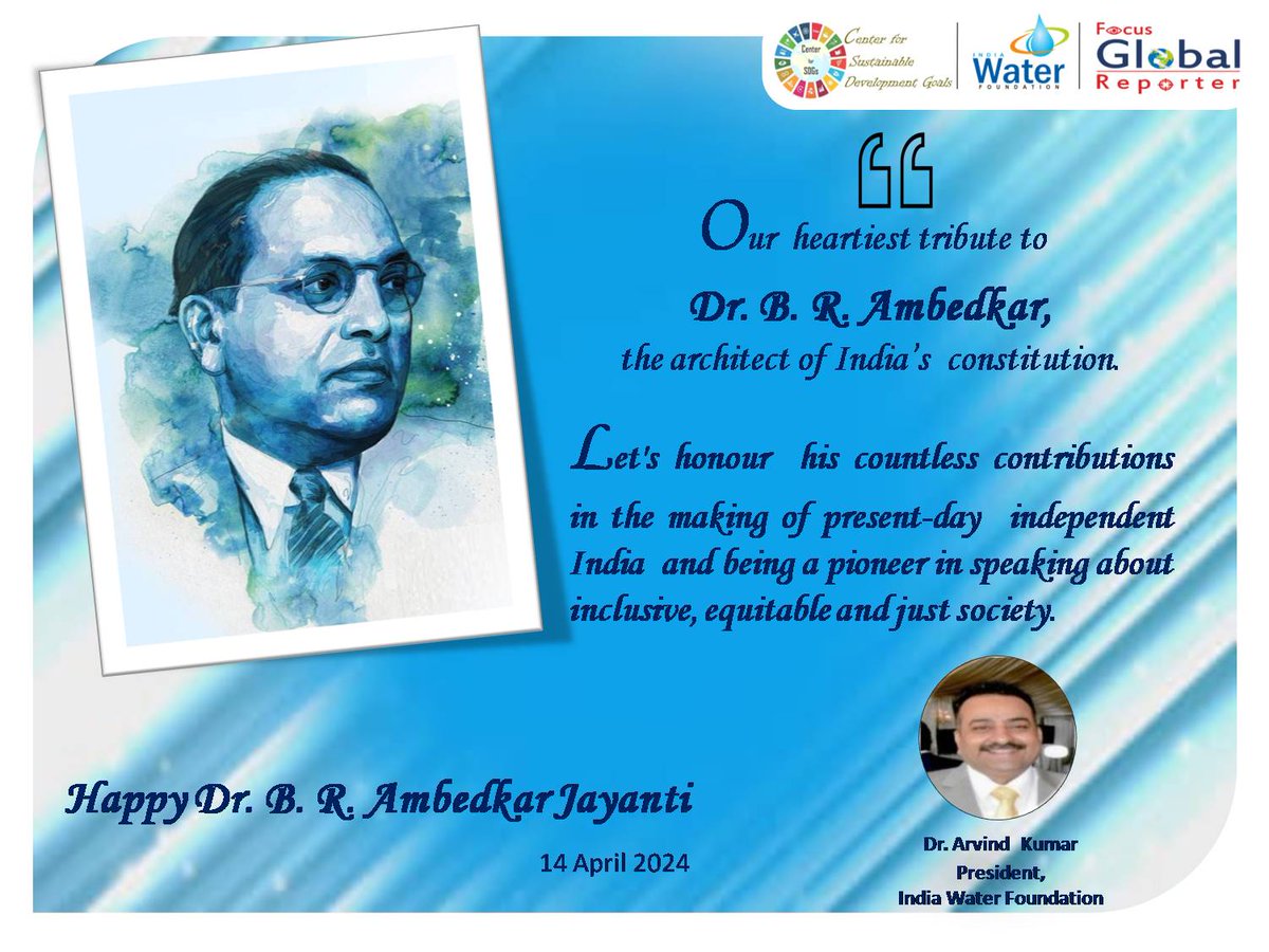 #DrBRAmbedkar #AmbedkarJayanti #equality #socialjustice #equity #अंबेडकरजयंती #Constitution #EqualityDay #Education @PMOIndia @narendramodi @NITIAayog @MSJEGOI @UNESCO @EduMinOfIndia