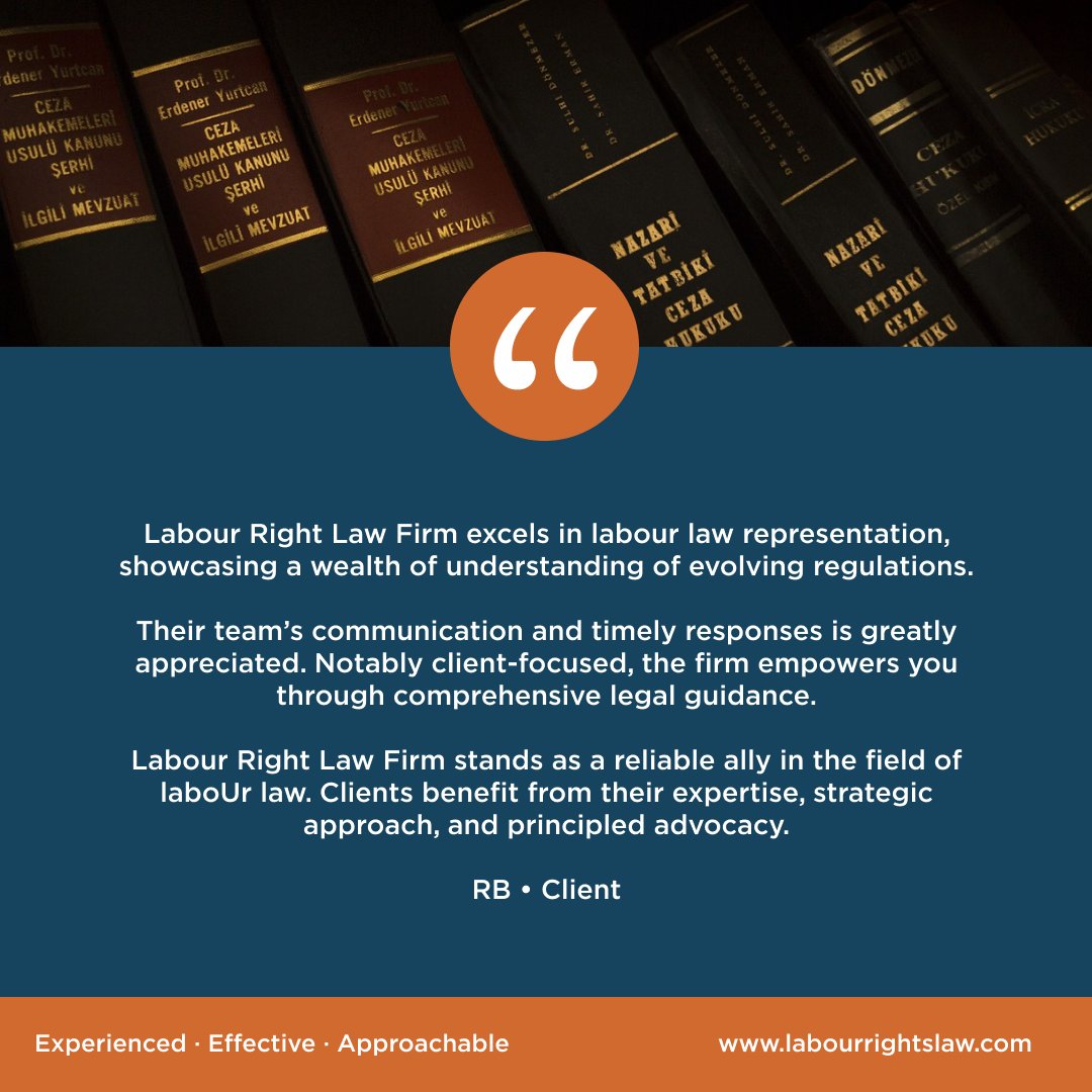 Thank you for your kind words. We are thrilled to hear about your positive experience at our Labour Relations #101 seminar. We look forward to continuing to be your reliable ally in the field of labour law. 
#fivestarreview #lawyerreviews #clientstories #LabourRightsLaw #lawfirm