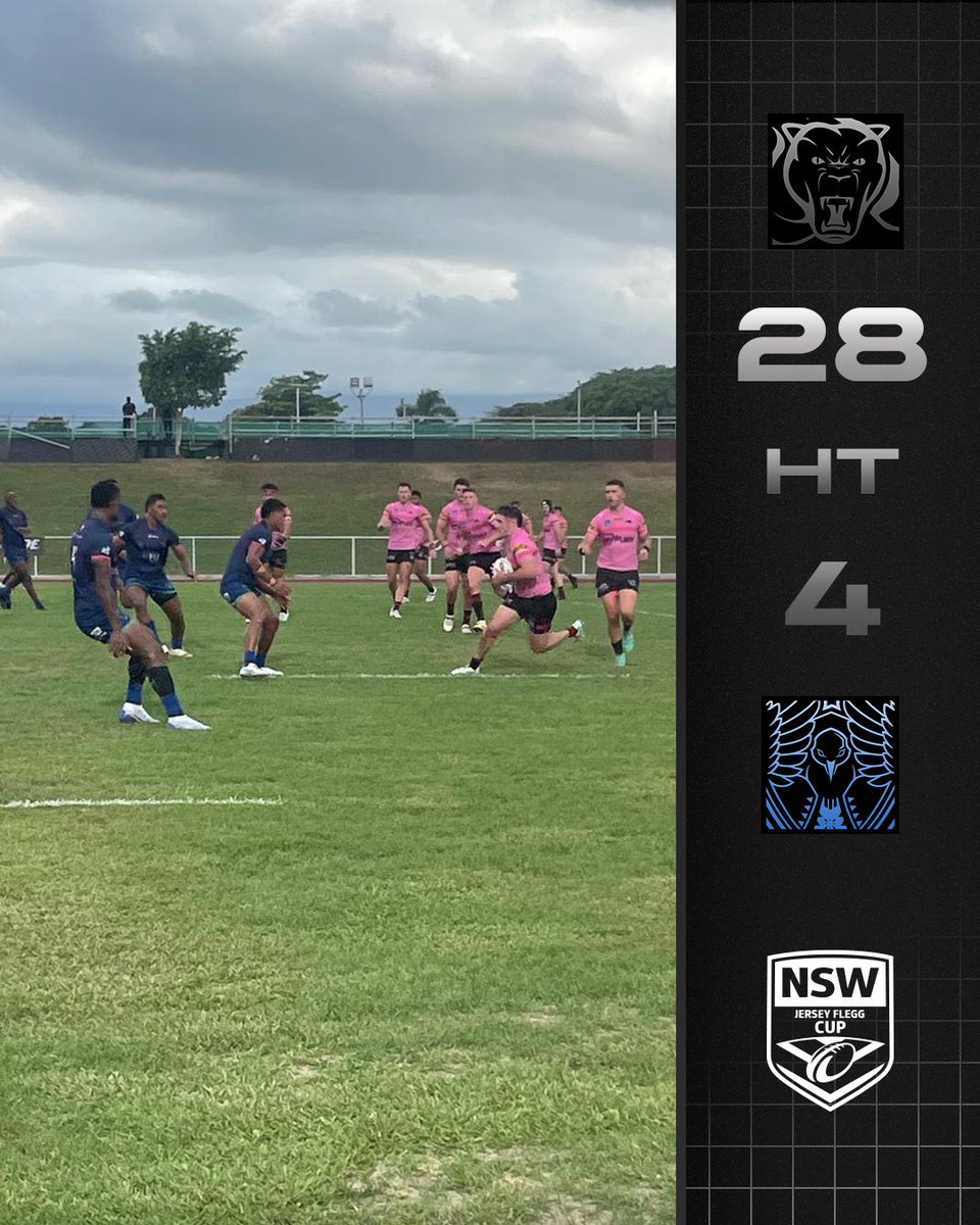 HALF-TIME. The #JerseyFleggCup Panthers hold a commanding lead over the Silktails in Fiji. #pantherpride 🐾 #sportsdiplomacy #PacificAusSports