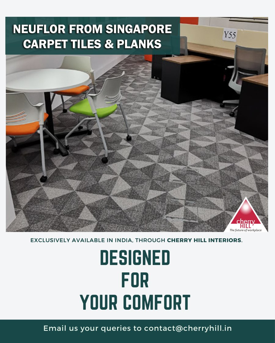 CherryHillDelhi's tweet image. Neuflor is a Singapore based brand. #NEUFLOR has been Introduced and exclusively marketed by Cherry Hill for PAN India supply. he only company in the globe having license from Dupont for using SORONA fibre for manufacturing of carpets.

#CherryHillInteriors #customfixtures