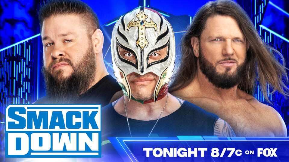 🚨🚨 WWE Universe, brace yourselves for an electrifying #Smackdown 📺 Kevin Owens, Rey Mysterio, and AJ Styles are ready to rumble in a crucial Triple Threat Match! 🤼‍♂️💣 The prize? A shot at the WWE Championship! 🏆💪 Tune in for this must-see battle! #WWE #TripleThreat 🎊💥