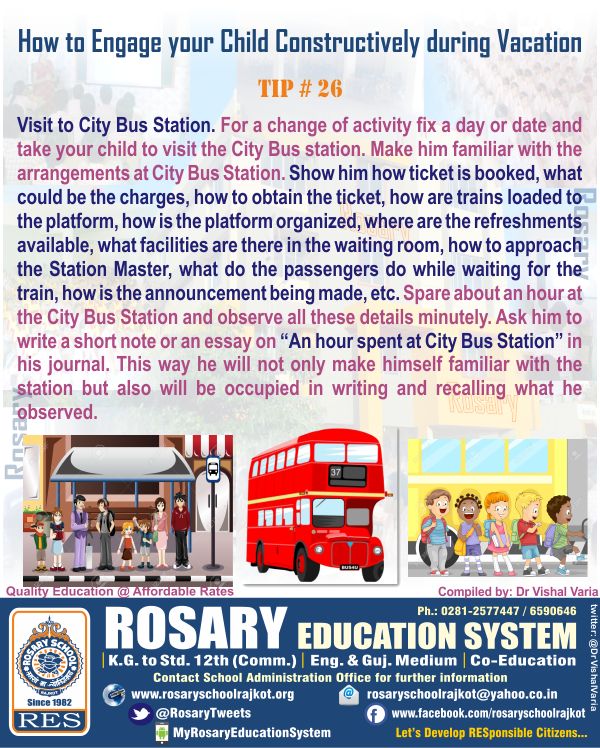 #VacationTips

How to engage your child constructively during vacation?
Try this out..

#vacation #goodmood #enjoy #fun #funlearning #motivation #selfdeveloping #hobby #goodtime #playgames #activity #indoorgames #outdoorgames #traveling #reading #adventur #picnic #music #dancing