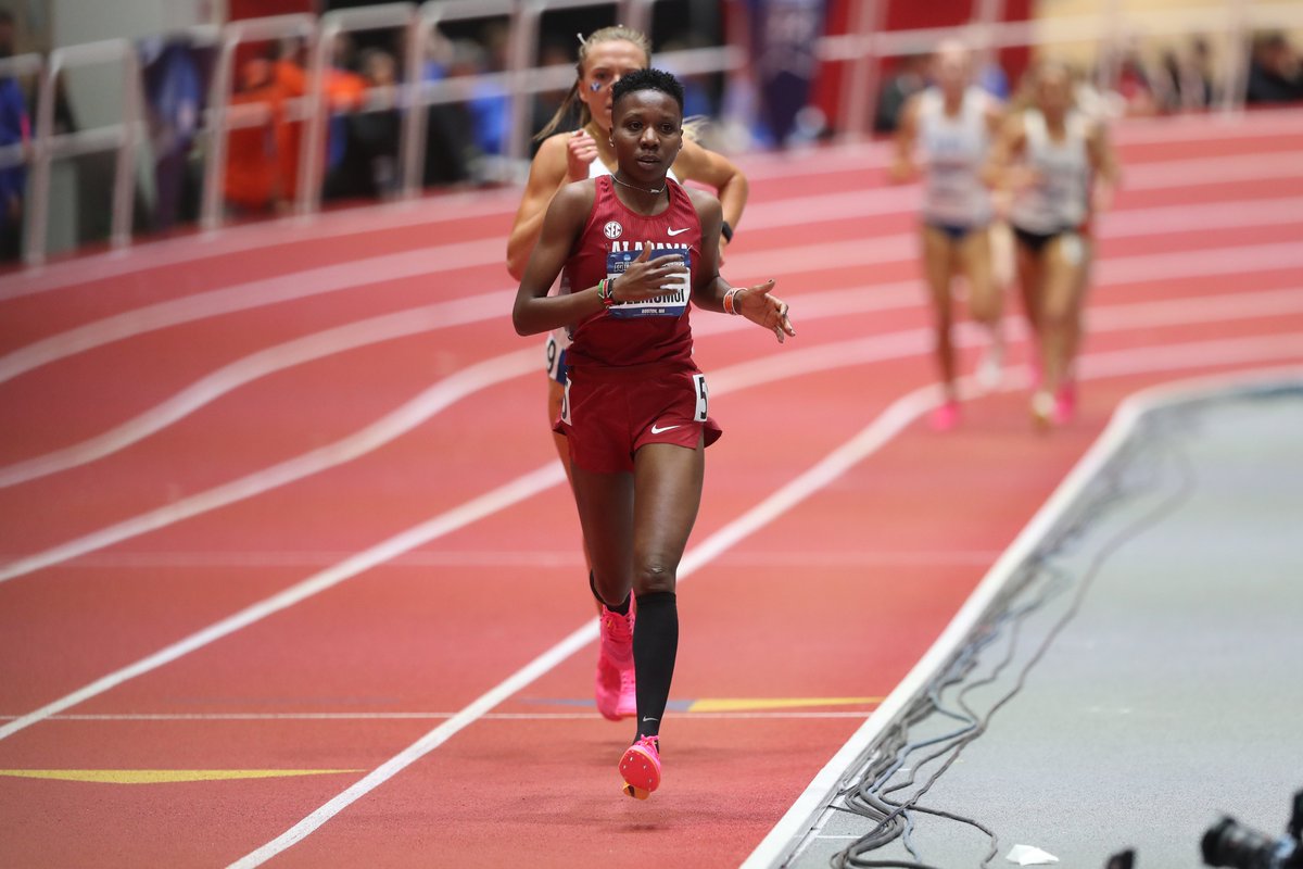 🥇for Hilda Olemomoi in the women's 5K invite with a personal-best 15:06.42🙌 2nd-fastest collegiate all-time✅ NCAA-leading time✅ School Record✅ #RollTide